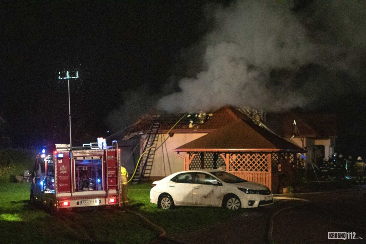 Pożar budynku mieszkalnego w Świerzowej Polskiej