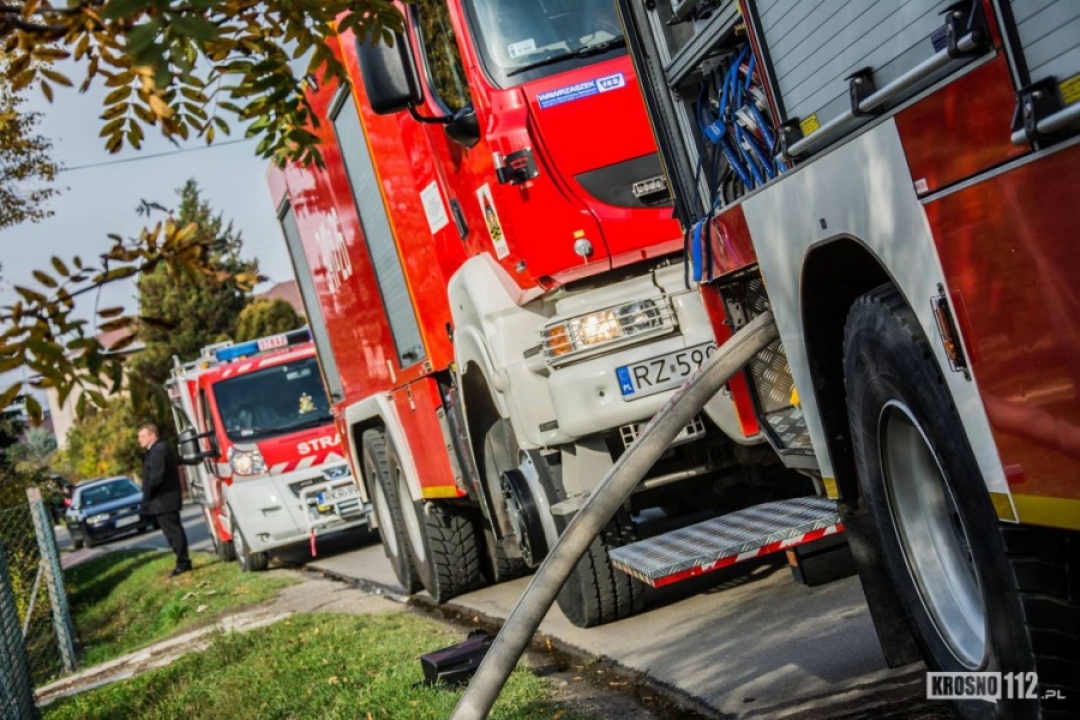 Pożar poddasza w Świerzowej Polskiej